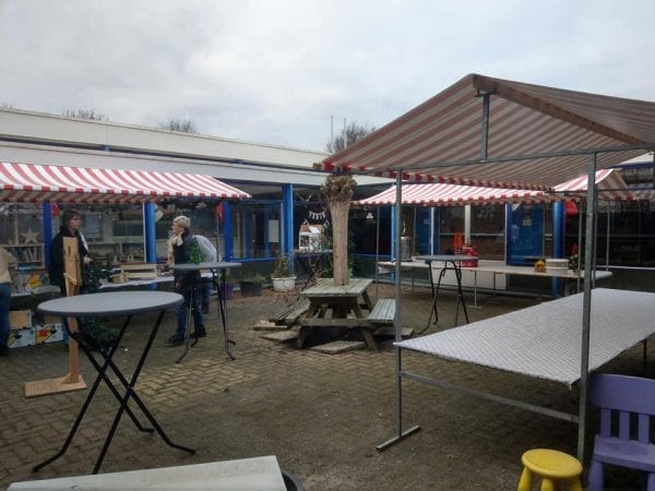 Marktkraam 4m met dak